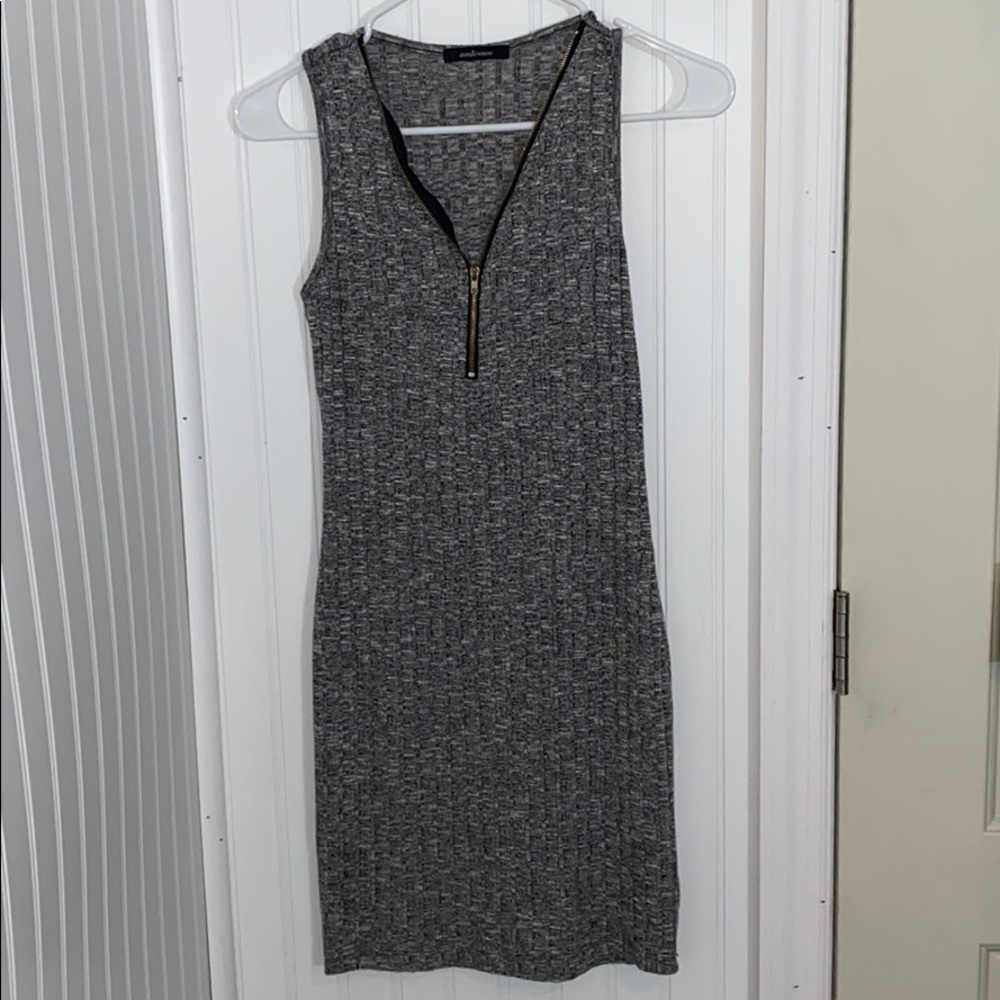 Grey comfy cotton dress